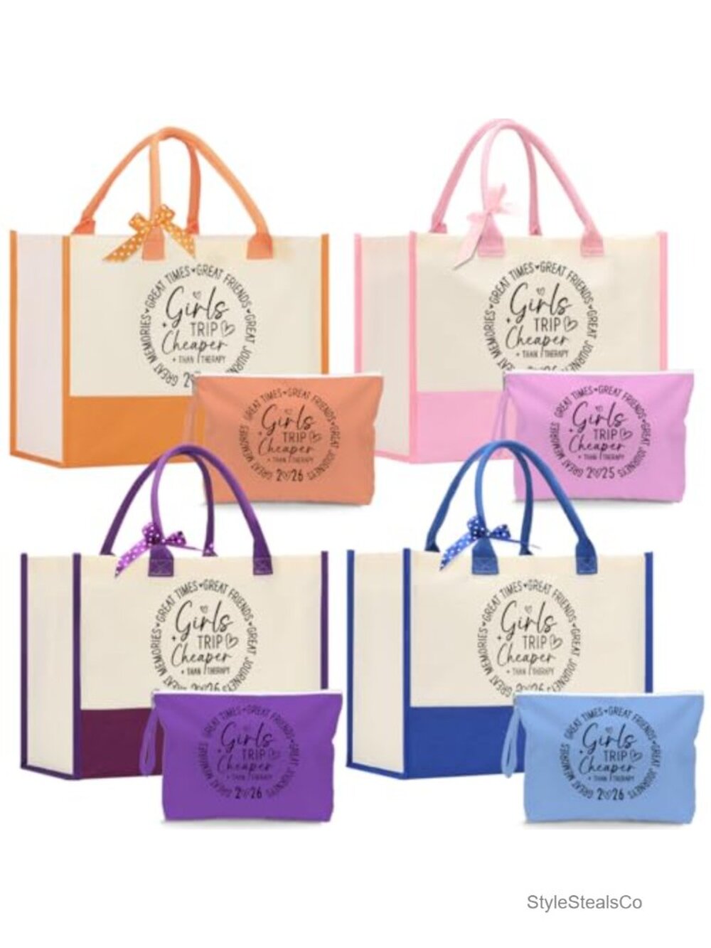 Waterproof Canvas Tote Bag Set for Travel Beach Wet Bags